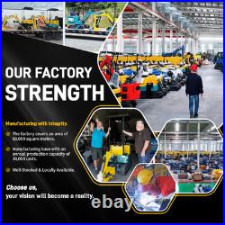 4000lb/1.8 Ton Mini Excavator KUBOTA Diesel Engine Track Digger + 6 Attachments