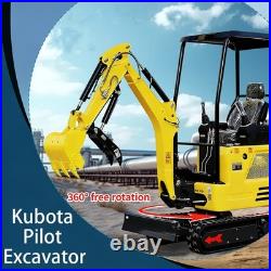 4000lb Mini Excavator KUBOTA D722 Boom Swing, Chassis Extension with11 Attachments