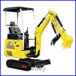 4000lb Mini Excavator KUBOTA D722 Boom Swing, Chassis Extension with11 Attachments
