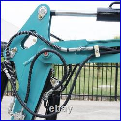 4000lbs Mini Excavator 1.8Ton Kubota Z482 Pilot System with Attachments Auger