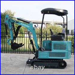 4000lbs Mini Excavator 1.8Ton Kubota Z482 Pilot System with Attachments Auger