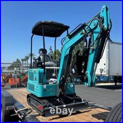 4000lbs Mini Excavator 1.8Ton Kubota Z482 Pilot System with Attachments Auger