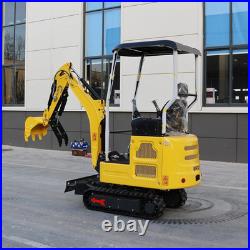 4000lbs Mini Excavator Kubota D722 Engine Pilot System with 6 Attachments USA