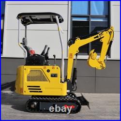 4000lbs Mini Excavator Kubota D722 Engine Pilot System with 6 Attachments USA