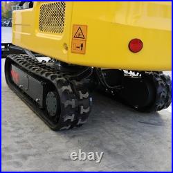 4000lbs Mini Excavator Kubota D722 Engine Pilot System with 6 Attachments USA