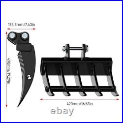 400mm 0.8-1.5 Ton Mini Excavator Suitable For Attachment Rake