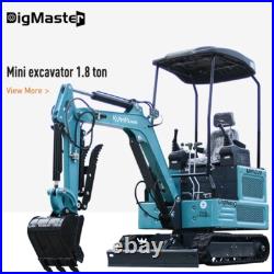 4,000 lbs Mini Excavator, EPA Certified USA KUBOTA Diesel Machine