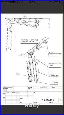 4-6 Ton Hydraulic Excavator Thumb