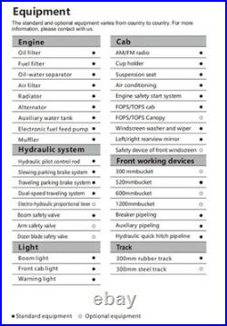 4 Ton, Kubota Diesel Engine Mini Excavator with Hydraulic Thumb & A/C CFG-40UF