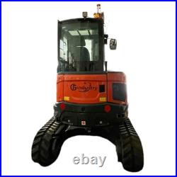 4 Ton Kubota Diesel Engine Mini Excavator with Hydraulic Thumb & A/C CFG-40UF Red