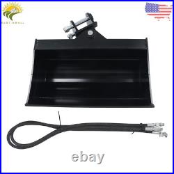 600mm Tilting Bucket Attachment for Mini Excavators Bucket With oil pipe & pins