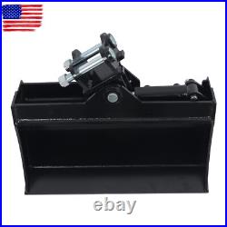 600mm Tilting Bucket Attachment for Mini Excavators Bucket With oil pipe + pins