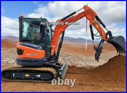 6173 lbs CFG 35UF Hydraulic Excavator Kubota Diesel D1105 Engine Comfort Cab