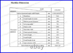 6173 lbs CFG 35UF Hydraulic Excavator Kubota Diesel D1105 Engine Comfort Cab