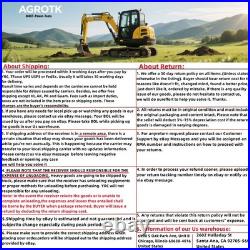 6 Ton Mini Excavator Kubota Diesel Engine Tracked Digger with7in HD Touch Screen