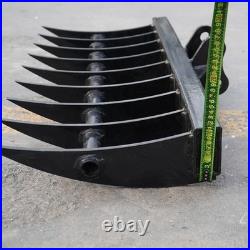 800mm Rake Attachment Tool 9- tooth for Mini Excavator Attachment Free Shipping