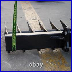800mm Rake Attachment Tool 9- tooth for Mini Excavator Attachment Free Shipping