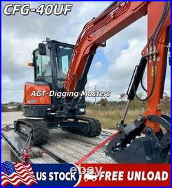 8487lbs CFG 40UF SWE 35UF Mini Excavator 25HP Kubota Engine Air Conditioner AC 8487lbs CFG 40UF SWE 35UF Mini Excavator 25HP Kubota Engine Air Conditioner AC
