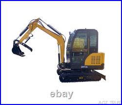 AGT 1.8Ton Mini Excavator Digger Kubota Engine 26HP Diesel Tracked Crawler QNT45