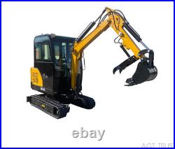 AGT 1.8Ton Mini Excavator Digger Kubota Engine 26HP Diesel Tracked Crawler QNT45