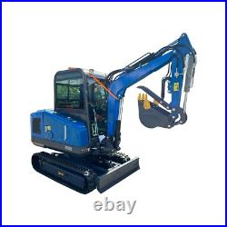 AGT 1.9 Ton Mini Excavator Digger Tracked Crawler 28 HP Dual-cylinder Gas Engine