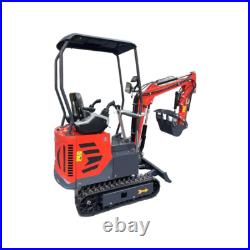AGT 1 Ton Upgraded Mini Excavator with Pilot Control & Swing Boom&Hydraulic Thumb