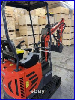 AGT 1 Ton Upgraded Mini Excavator with Pilot Control & Swing Boom&Hydraulic Thumb