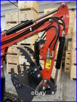 AGT 1 Ton Upgraded Mini Excavator with Pilot Control & Swing Boom&Hydraulic Thumb