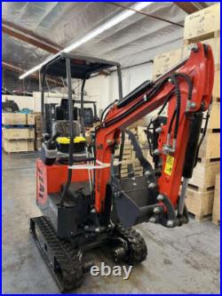 AGT 1 Ton Upgraded Mini Excavator with Pilot Control & Swing Boom&Hydraulic Thumb