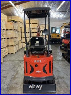 AGT 1 Ton Upgraded Mini Excavator with Pilot Control & Swing Boom&Hydraulic Thumb