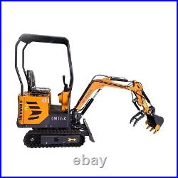 AGT 2024 New 13.5 HP B&S 1 ton Mini Excavator With Hydraulic Thumb & Swing Boom