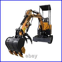 AGT 2024 New 13.5 HP B&S 1 ton Mini Excavator With Hydraulic Thumb & Swing Boom