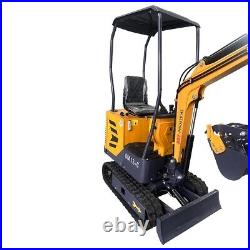 AGT 2024 New 13.5 HP B&S 1 ton Mini Excavator With Hydraulic Thumb & Swing Boom