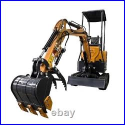 AGT 2024 New 13.5 HP B&S 1 ton Mini Excavator With Hydraulic Thumb & Swing Boom