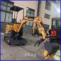 AGT 2024 New 13.5 HP B&S 1 ton Mini Excavator With Hydraulic Thumb & Swing Boom