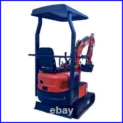 AGT 2025 Mini Excavator 1-Ton Digger Tracked Crawler 13.5 HP B&S Gas EPA Engine