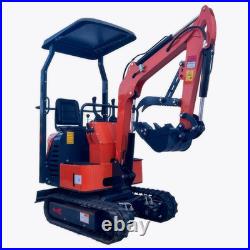 AGT 2025 Mini Excavator 1-Ton Digger Tracked Crawler 13.5 HP B&S Gas EPA Engine