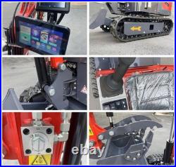 AGT 2025 Mini Hydraulic Excavator With Swing Boom & Pilot Control DM12X-PLUS NEW