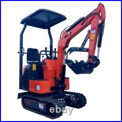 AGT 2025 NEW 1-Ton Mini Excavators Digger Tracked Crawler 13.5 HP B&S Engine EPA