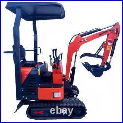 AGT 2025 NEW 1-Ton Mini Excavators Digger Tracked Crawler 13.5 HP B&S Engine EPA