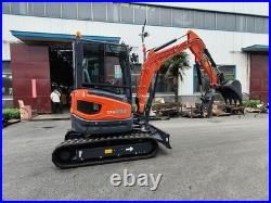 AGT 35UF 3.5-Ton Mini Excavator with Kubota Engine With Hydraulic Thumb