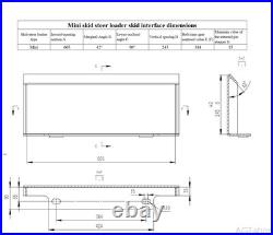 AGT 39in Mini Skid Steer Grapple Rake Loader Wood Grapple Attachment M-HGB