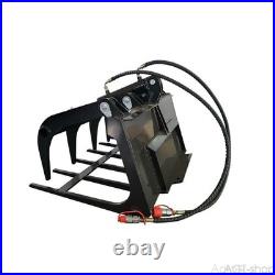 AGT 39in Mini Skid Steer Grapple Rake Loader Wood Grapple Attachment M-HGB