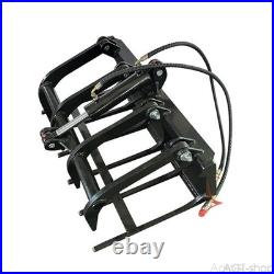 AGT 39in Mini Skid Steer Grapple Rake Loader Wood Grapple Attachment M-HGB