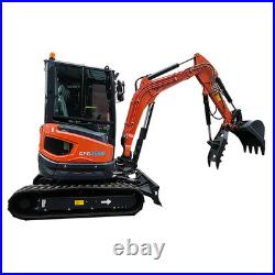 AGT 3.5Ton Mini Excavator Digger 20HP Kubota Diesel Engine withHydraulic Thumb NEW