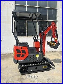 AGT DJ14 Mini Excavator 13.5 HP 1-Ton Digger Tracked Crawler B&S Gas Engine EPA