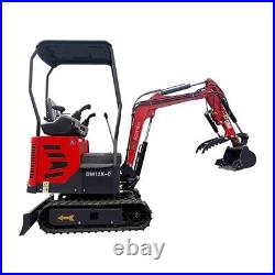 AGT DM12X-C Mini Excavator Hydraulic Digger 13.5 hp Gas Briggs & Stratton Engine