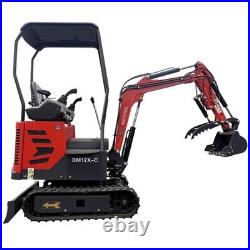 AGT DM12X-C Mini Excavator Hydraulic Digger 13.5 hp Gas Briggs & Stratton Engine