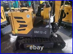 AGT DM12-C 1-Ton Mini Excavator Digger 13.5 HP Tracked Crawler B&S Engine EPA