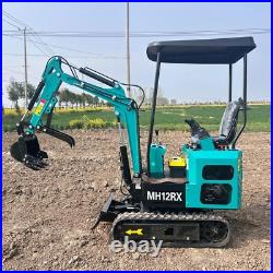 AGT Mini Excavator 1Ton Digger Tracked Crawler 13.5HP RATO Gas Engine EPA MH12RX